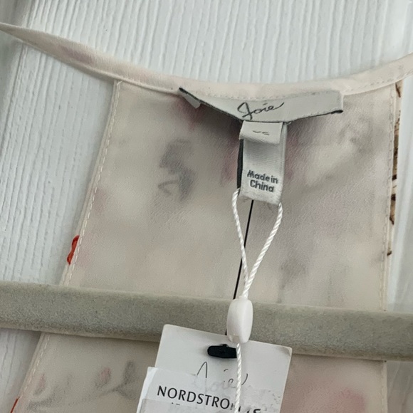 Joie ruffled orange floral print Mini dress  XS - Picture 2 of 5